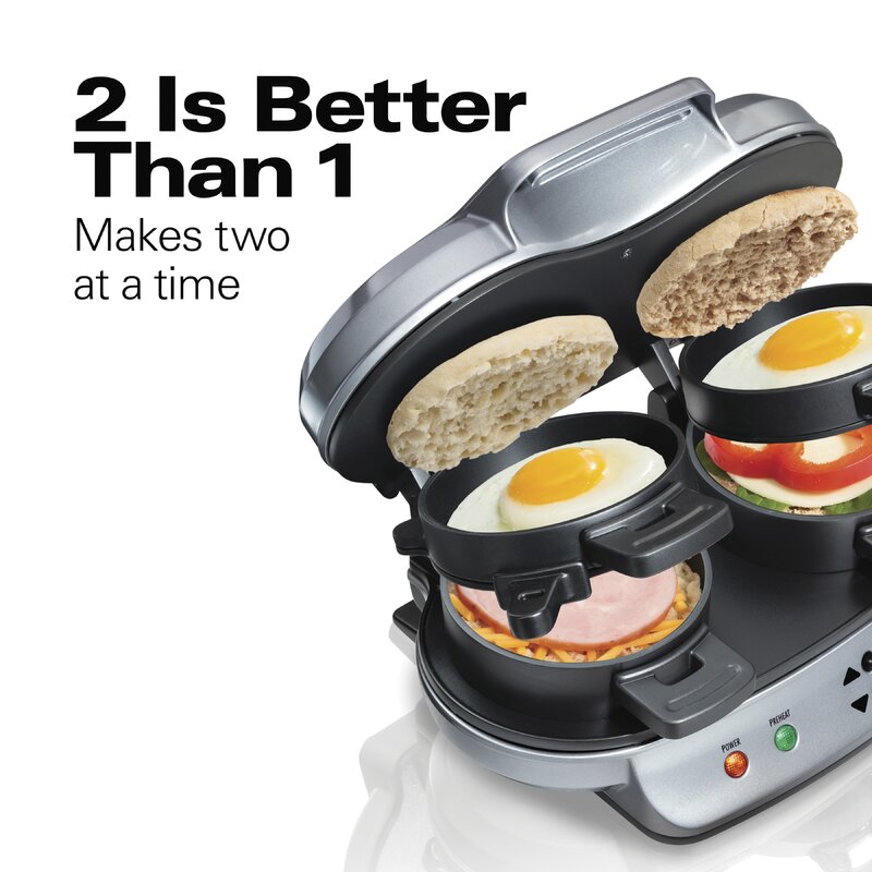 Hamilton Beach® Dual Breakfast Sandwich Maker & Reviews | Wayfair